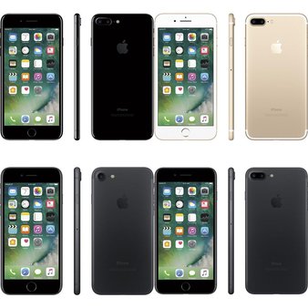 10 Pcs – Apple iPhone 7 – Refurbished (GRADE B – Unlocked – Original Box) – Models: MN8L2LL/A, MN8G2LL/A, 3C368LL/A, MN4A2LL/A – Smartphones