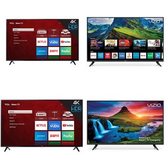 19 Pcs – LED/LCD TVs – Refurbished (GRADE C, GRADE D) – VIZIO, TCL, Samsung, Onn