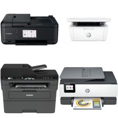 Pallet - 23 Pcs - Inkjet, All-In-One, Laser, Keyboards & Mice - Customer Returns - HP, Canon, Pixma, Brother