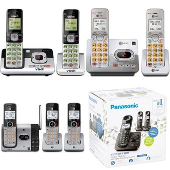27 Pcs – Cordless Home Phones – Refurbished (GRADE C) – VTECH, AT&T, AT & T, Panasonic