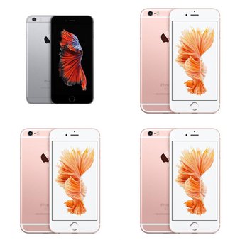12 Pcs – Apple iPhone 6S – Refurbished (GRADE A – Unlocked) – Models: MN1E2LL/A, MN1L2LL/A, 3A511LL/A, MKRQ2LL/A