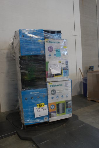 12 Pallets – 126 Pcs – Bar Refrigerators & Water Coolers – Customer Returns – HISENSE