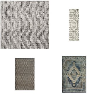 CLEARANCE! 3 Pallets – 140 Pcs – Curtains & Window Coverings, Rugs & Mats, Decor, Bedding Sets – Mixed Conditions – Regal Home Collections, Inc., Unmanifested Home, Window, and Rugs, Safavieh, Max Blackout