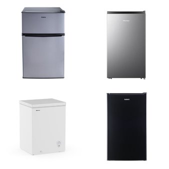 Pallet – 5 Pcs – Bar Refrigerators & Water Coolers, Refrigerators, Freezers – Customer Returns – Galanz, HISENSE