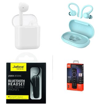 Pallet – 638 Pcs – In Ear Headphones, Lamps, Parts & Accessories, Apple iPad, Accessories – Customer Returns – Onn, One For All, Jabra, GE