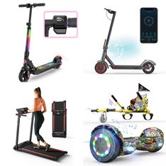 Pallet - 15 Pcs - Powered, Exercise & Fitness, Vehicles, Patio - Customer Returns - RCB, POOBOO, EVERCROSS, Costway