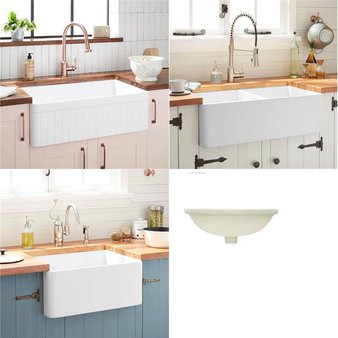 Pallet – 8 Pcs – Kitchen & Bath Fixtures, Hardware – Open Box Like New – Signature Hardware