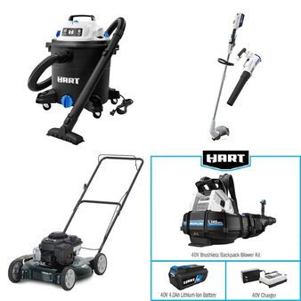 Pallet – 13 Pcs – Trimmers & Edgers, Unsorted, Leaf Blowers & Vaccums, Mowers – Customer Returns – Hart, Hyper Tough, Remington, Mm