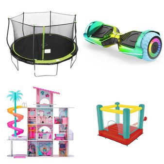 CLEARANCE! Pallet – 13 Pcs – Powered, Outdoor Play, Trampolines, Dolls – Customer Returns – Razor, Razor Power Core, Play Day, Bounce Pro