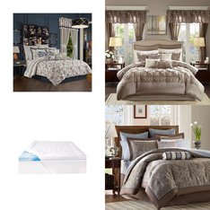 6 Pallets - 301 Pcs - Womens, Bedding Sets, Curtains & Window Coverings, Rugs & Mats - Mixed Conditions - Journee Collection, Easy Street, Madison Park, Unmanifested Home, Window, and Rugs