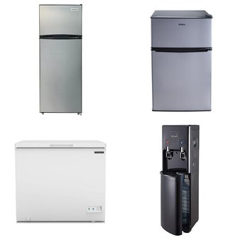 Pallet – 6 Pcs – Refrigerators, Bar Refrigerators & Water Coolers, Humidifiers / De-Humidifiers, Freezers – Customer Returns – Frigidaire, Primo, Galanz, HoMedics