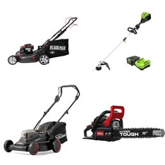 Pallet – 11 Pcs – Trimmers & Edgers, Mowers, Unsorted, Hedge Clippers & Chainsaws – Customer Returns – Hyper Tough, GreenWorks Tools, Black Max