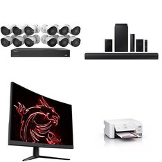 Pallet - 31 Pcs - Speakers, Monitors, All-In-One, Batteries & Chargers - Customer Returns - onn., Onn, EPSON, Anker