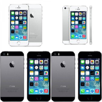 5 Pcs – Apple iPhone (Mixed Models)- Refurbished GRADE A, GRADE B – Unlocked – Models: ME372LL/A, ME305LL/A, ME342LL/A, ME341LL/A