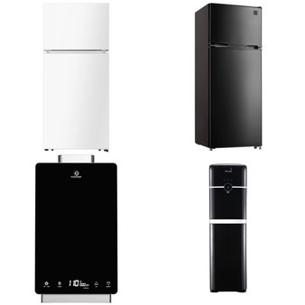 6 Pallets – 53 Pcs – Bar Refrigerators & Water Coolers, Refrigerators, Freezers, Humidifiers / De-Humidifiers – Customer Returns – HISENSE, Primo Water, Igloo, Galanz
