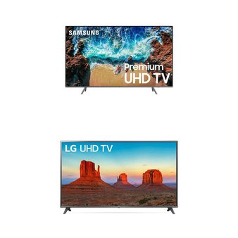 2 Pcs – LED/LCD TVs (70″ – 82″) – Refurbished (GRADE C, No Stand) – LG, Samsung