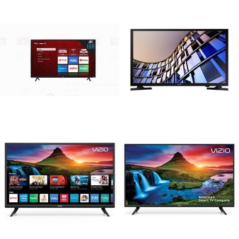 6 Pcs – LED/LCD TVs – Refurbished (GRADE A, GRADE B, No Stand) – VIZIO, TCL, Samsung