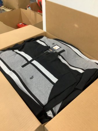 1 Parcel Box – 50 Pcs – T-Shirts, Polos, Sweaters – NEW/SEALED Apparel Products – Walmart