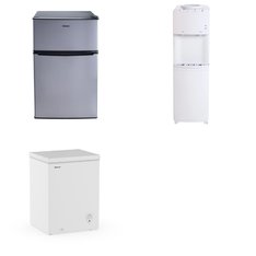 Pallet – 4 Pcs – Freezers, Bar Refrigerators & Water Coolers – Customer Returns – HISENSE, Great Value, Galanz