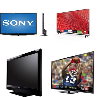 50 Pcs – Salvage TVs – VIZIO, Sony, MAGNAVOX, Panasonic – Televisions