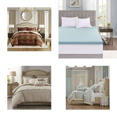 6 Pallets - 302 Pcs - Bedding Sets, Curtains & Window Coverings, Sheets, Pillowcases & Bed Skirts, Blankets, Throws & Quilts - Mixed Conditions - Madison Park, Fieldcrest, Eclipse, HOME EXPRESSIONS