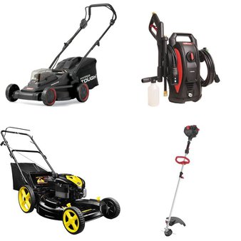 Pallet – 8 Pcs – Mowers, Other, Pressure Washers, Trimmers & Edgers – Customer Returns – Hyper Tough, Ozark Trail, Brute