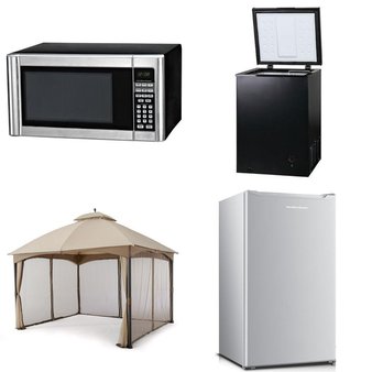 Pallet – 8 Pcs – Microwaves, Bar Refrigerators & Water Coolers – Customer Returns – Hamilton Beach, Arctic King, HomeTrends, Hamilton
