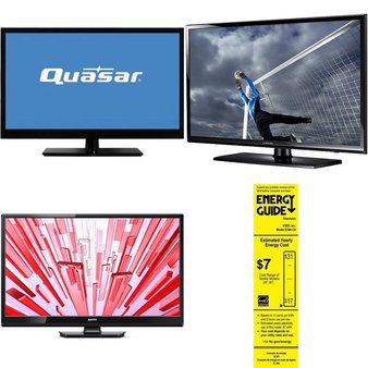 Clearance! 14 Pcs – LED/LCD TVs (28″ – 39″) – Refurbished (GRADE A – No Stand) – Samsung, LG, Sanyo, Quasar