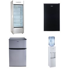 Pallet – 7 Pcs – Refrigerators, Bar Refrigerators & Water Coolers, Ice Makers – Customer Returns – Galanz, Primo Water, Frigidaire, Igloo