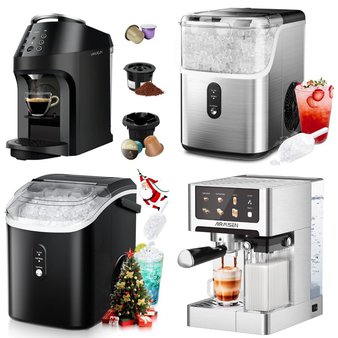 1 Pallet – 38 Pcs – Kitchen & Dining, Food Processors, Blenders, Mixers & Ice Cream Makers, Drip Brewers / Perculators – Untested Customer Returns – Walmart