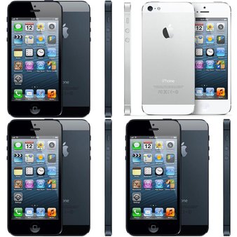 22 Pcs – Apple iPhone 5 – Refurbished (GRADE B, GRADE C – Unlocked) – Models: MD650LL/A, ME041J/A, MD654LL/A, MD144LL/A – Smartphones