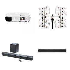 Pallet - 12 Pcs - Speakers, Portable Speakers, Projector, Accessories - Customer Returns - Onn, EPSON, VIZIO, Sanus VuePoint