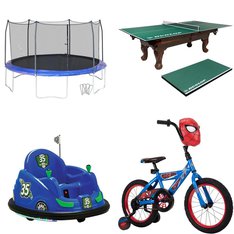 2 Pallets - 27 Pcs - Vehicles, Game Room, Trampolines, Cycling & Bicycles - Overstock - Flybar, Medal Sports, Skywalker Trampolines
