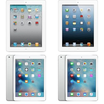 24 Pcs – Apple iPads – Refurbished (GRADE C) – Models: MD911LL/A, ME913LL/A, MD788LL/B, MD994LL/A – Tablets