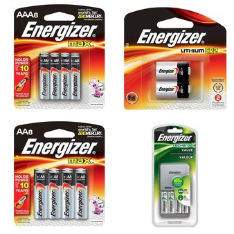 Pallet – 2954 Pcs – Batteries – Customer Returns – ENERGIZER, Eveready Battery Company, Inc., DURACELL, P&G
