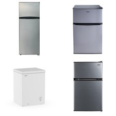 Pallet - 4 Pcs - Refrigerators, Freezers, Bar Refrigerators & Water Coolers - Customer Returns - Arctic King, HISENSE, Frigidaire, Galanz