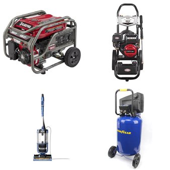 CLEARANCE! 3 Pallets – 25 Pcs – Power Tools, Patio, Vacuums, Pressure Washers – Customer Returns – Goodyear, Hyper Tough, Keter, Shark