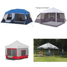 Pallet – 18 Pcs – Camping & Hiking – Customer Returns – Ozark Trail, E-Z UP, The Coleman Company, Inc.