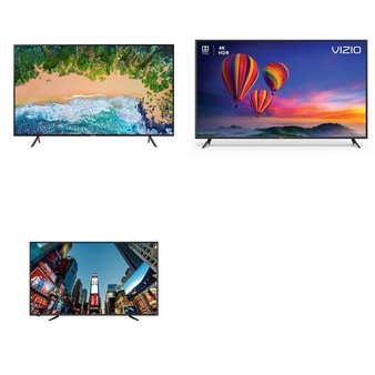 8 Pcs – LED/LCD TVs (58″ – 65″) – Refurbished (GRADE A, GRADE B) – Samsung, RCA, VIZIO