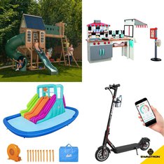 12 Pallets - 157 Pcs - Powered, Outdoor Play, Trampolines, Not Powered - Customer Returns - Razor, Razor Power Core, Swagtron, Jetson