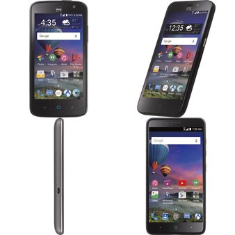 12 Pcs – ZTE Mobile & Smartphones – Refurbished (GRADE A, GRADE C – Activated) – Models: STZEZ799VCP, TWZEZ837VCP, TWZEZ799VCP, Z963VL
