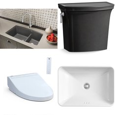 Pallet - 15 Pcs - Hardware, Kitchen & Bath Fixtures, Bath - Customer Returns - Kohler, Toto, ELKAY, Blanco