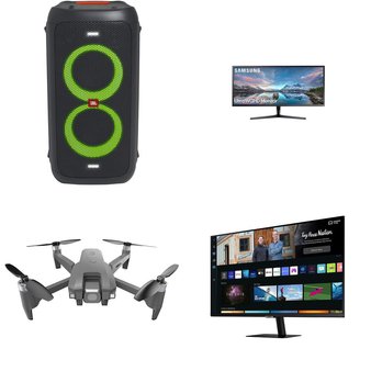 Pallet – 60 Pcs – Projector, Monitors, Portable Speakers, Speakers – Customer Returns – HP, LG, Onn, Samsung