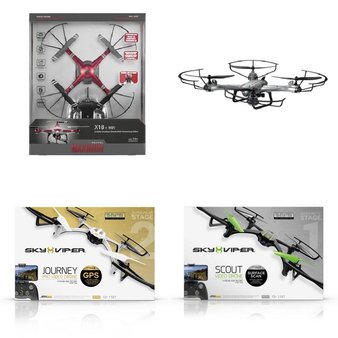 Pallet – 36 Pcs – Drones & Quadcopters – Tested Not Working – Propel, Sky Viper, Rooftop Group USA Inc., Maximum
