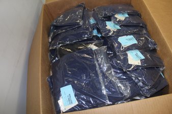 1 Parcel Box – 128 Pcs – Like New and New Apparel – Dress Shirts, Other – JC Penney