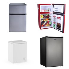 Pallet - 7 Pcs - Bar Refrigerators & Water Coolers, Refrigerators, Freezers - Customer Returns - Galanz, Great Value, Frigidaire, HISENSE