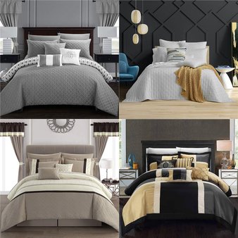 Flash Sale! 3 Pallets – 56 Pcs – Bedding, Comforters & Duvets – Like New – Private Label Home Goods, Madison Park, Chic Home, Home Essence