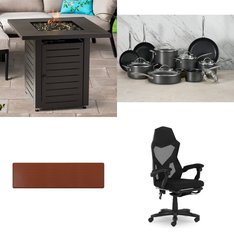 CLEARANCE! Pallet - 17 Pcs - Kitchen & Dining, Office, Camping & Hiking, Rugs & Mats - Customer Returns - Gamer Gear, Ozark Trail, Mainstays, GelPro