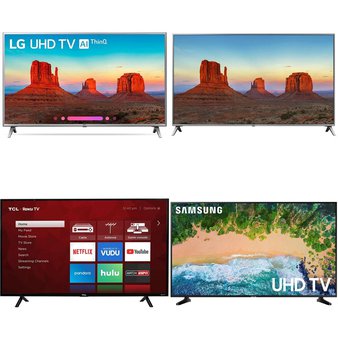 6 Pcs – LED/LCD TVs (46″ – 55″) – Refurbished (GRADE A) – LG, TCL, Samsung