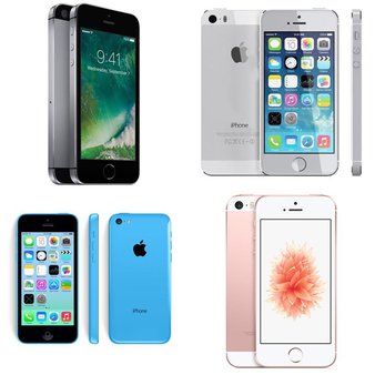 14 Pcs – Apple iPhones – Refurbished (BRAND NEW, GRADE A, GRADE B – Unlocked) – Models: ME297LL/A – R, IP5C-8GB-Blue-Rogers, MP822VC/A, ME296LL/A – R